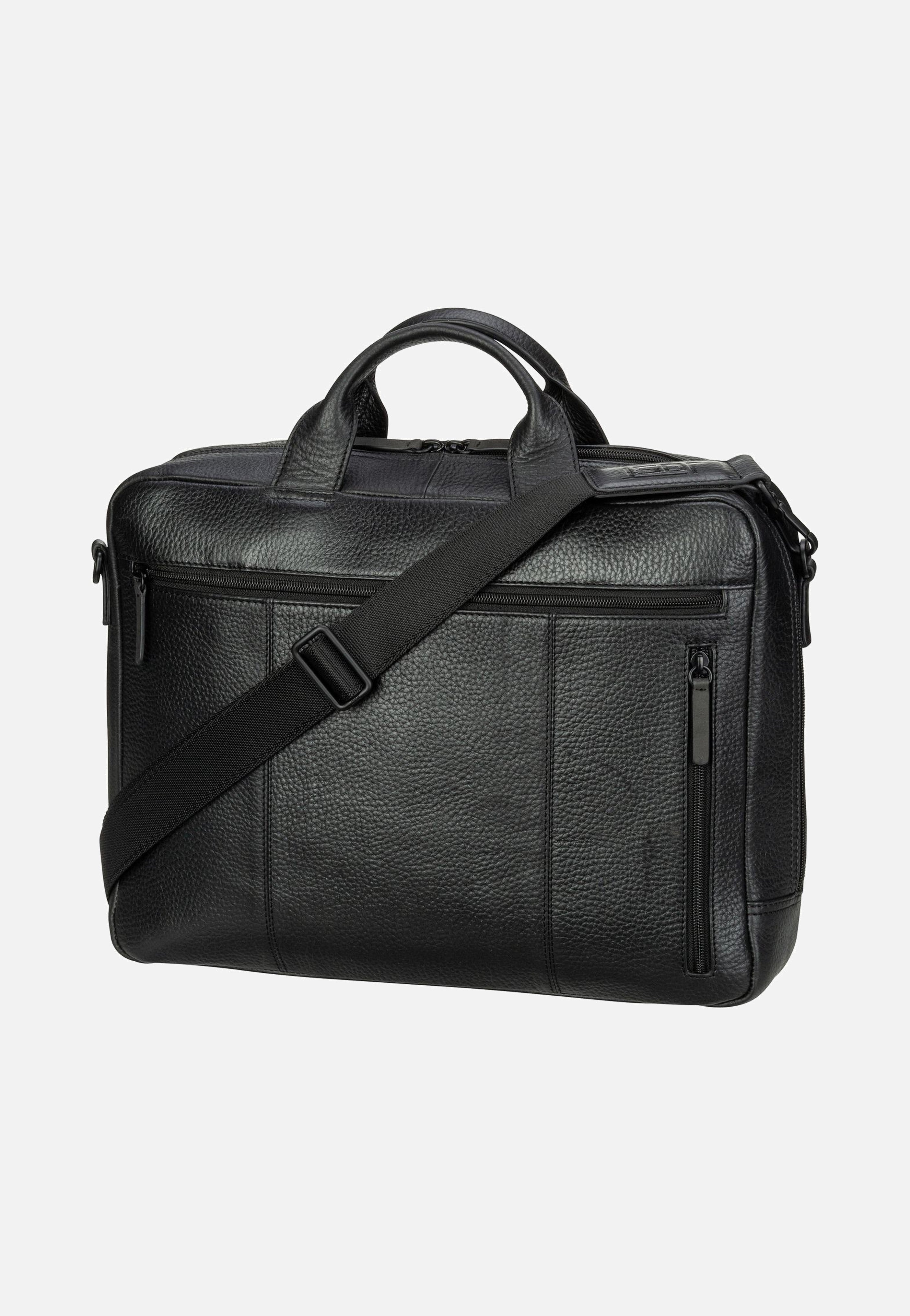 Stockholm Business Bag M 1 Comp Black - Aktentasche