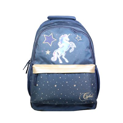 Sac à dos Cybel - 2 compartiments - bleu marine et doré - Bagtrotter