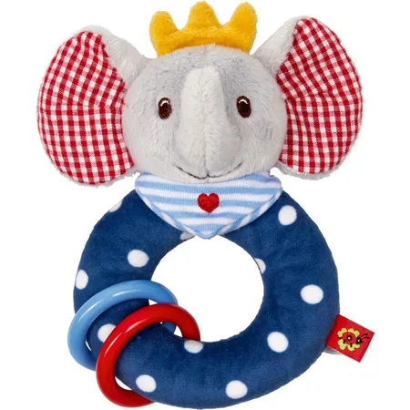Die Spiegelburg Ringrassel mit Klapperringen Elefant BabyGlück