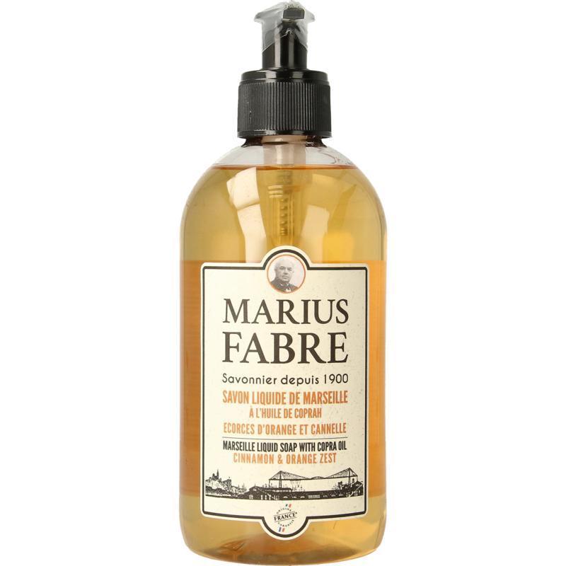 Marius Fabre Zeep Sinaasappel Kaneel Met Pomp 400 ML
