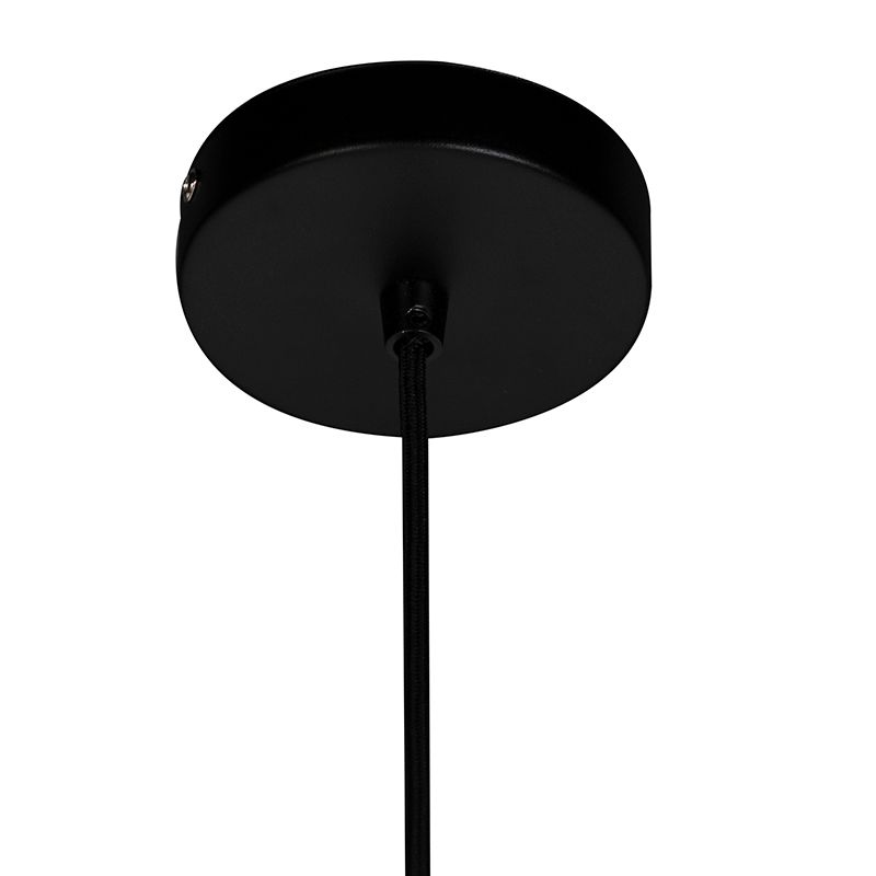 Design ronde hanglamp zwart 30 cm - Dos