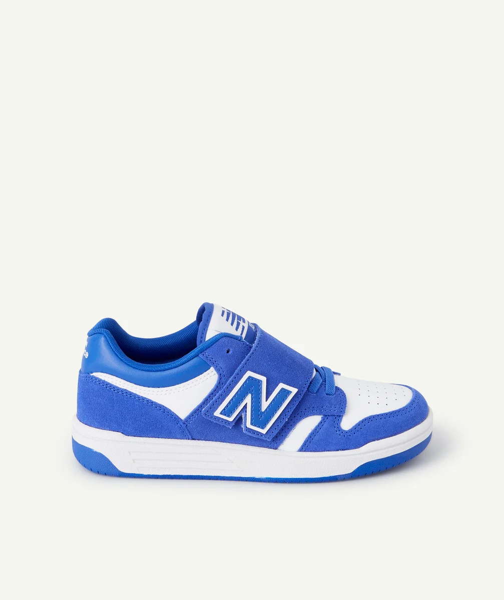 NEW BALANCEBASKETS À SCRATCH 480 GARÇON BLEU ET BLANC