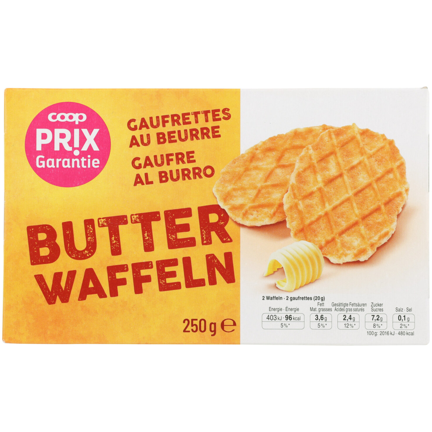 Prix Garantie Butterwaffeln