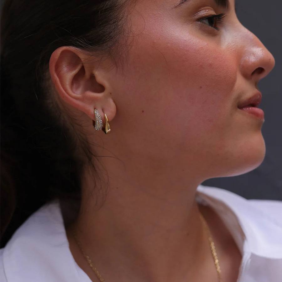 Sistie2ND Loops Creoles Gold Plated 15mm