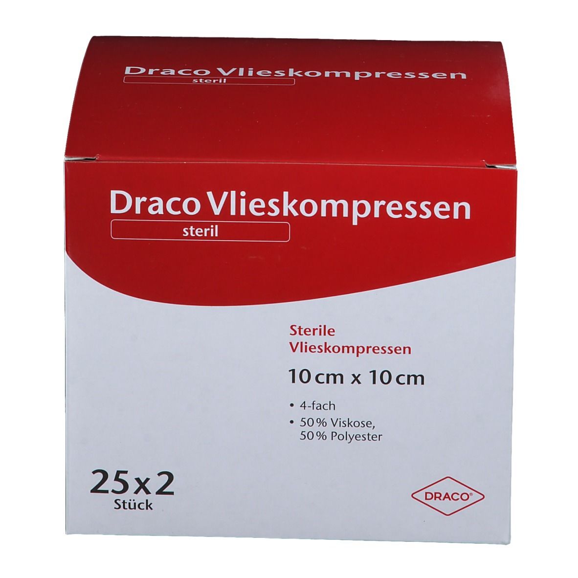 Draco Vliesstoffkompressen 10 x 10 cm steril