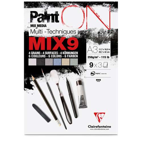 Clairefontaine Paint ON Mix Media MIX9-Block