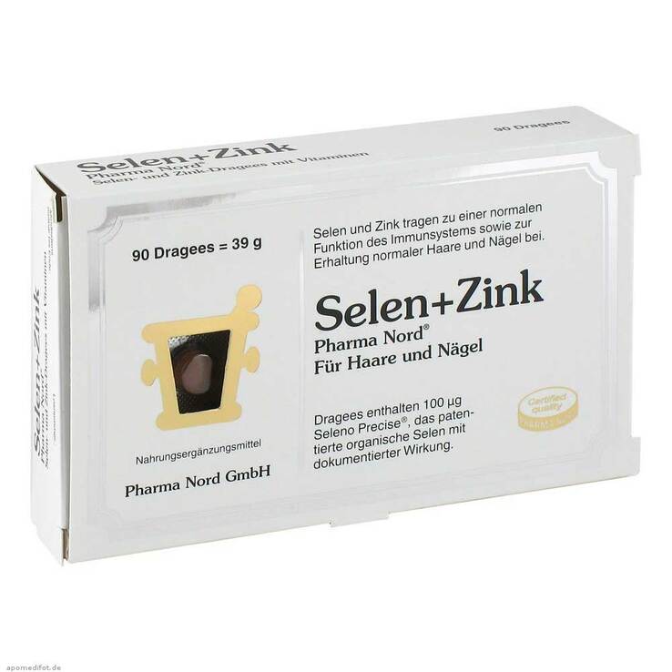 Selen + Zink Pharma Nord Dragees, 90 St