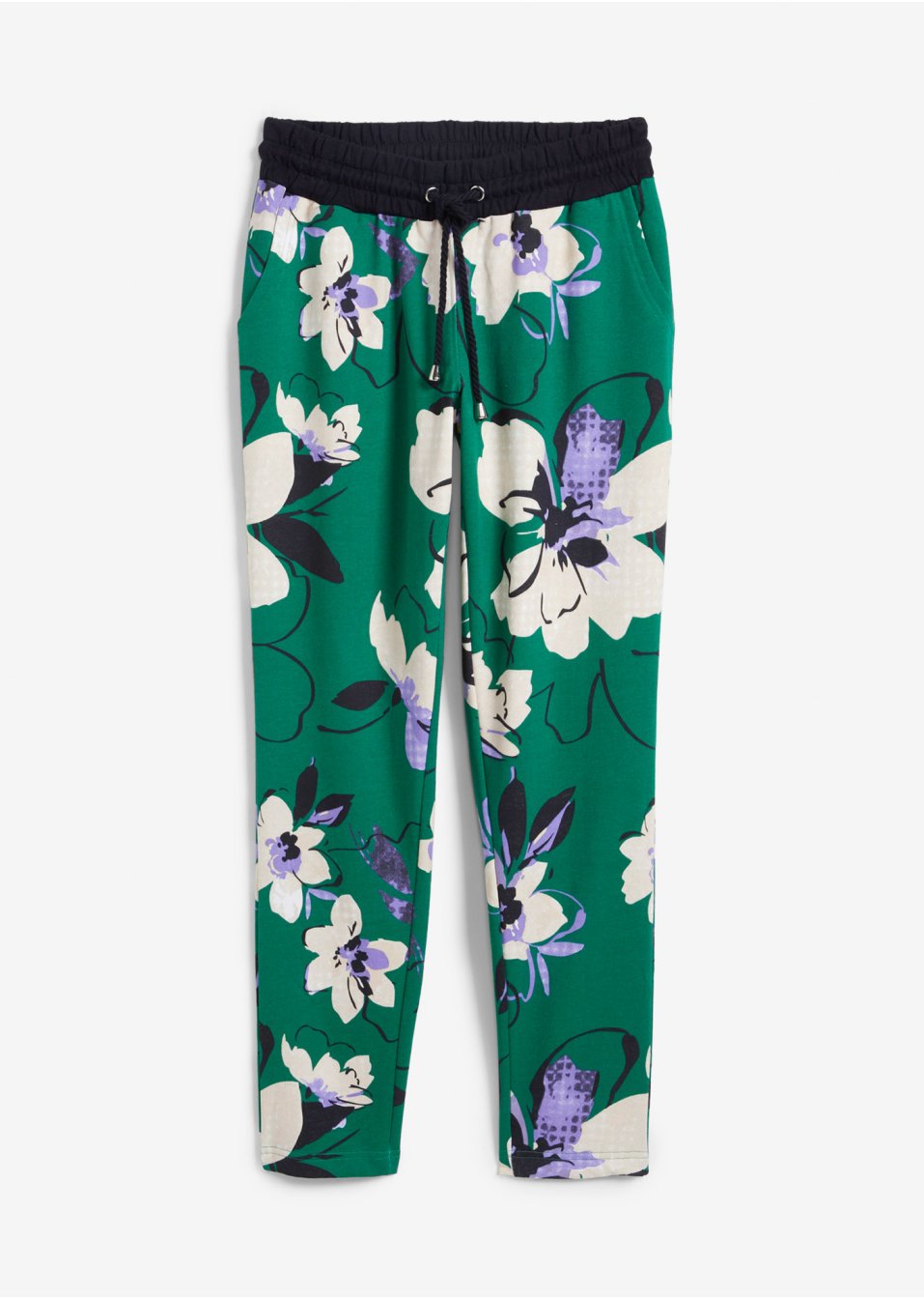 Pantalon sweat à imprimé floral