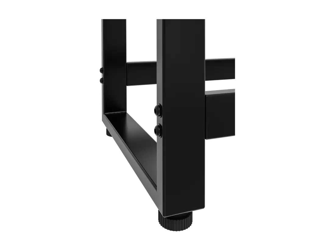 Etagère bois de cheminée - Métal - 50 x 25 x 150cm - Noir - Morson