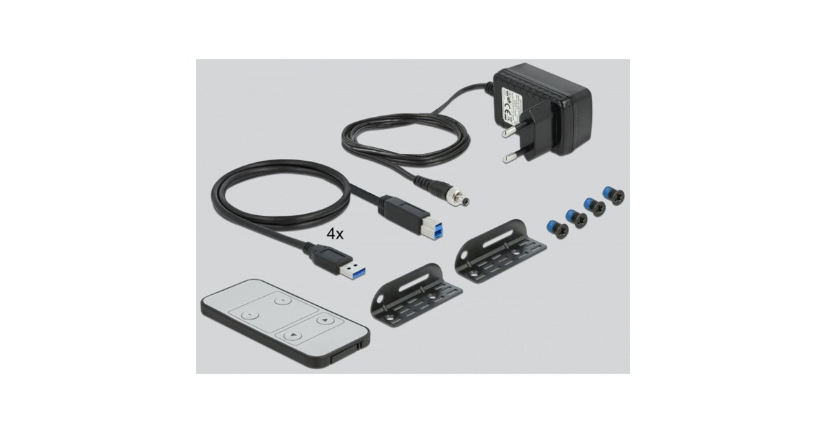 DeLOCKDisplayPort 1.4 KVM Switch kvm-switch  (Zwart, 8K 30 Hz, USB 3.0, Audio)