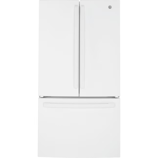 Refrigerador GE de 27 pés cúbicos com portas francesas e máquina de gelo (aço inoxidável resistente a impressões digitais) ENERGY STAR