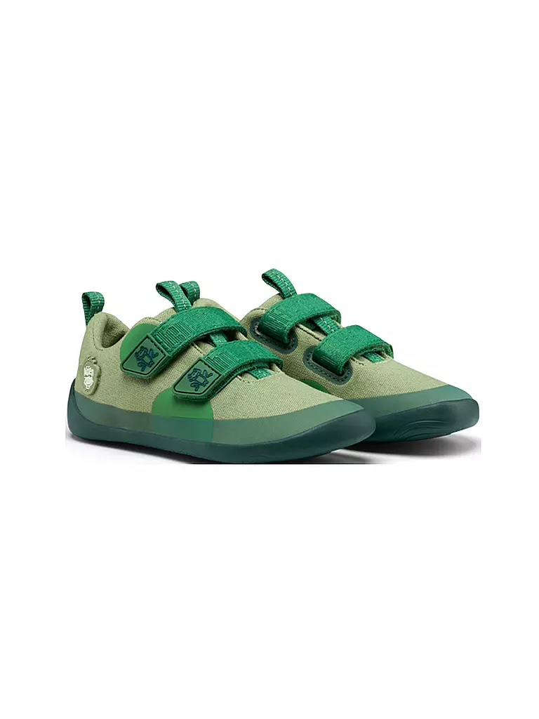AFFENZAHN Kinder Sneaker Barfußschuh  COTTON LUCKY Frosch grün