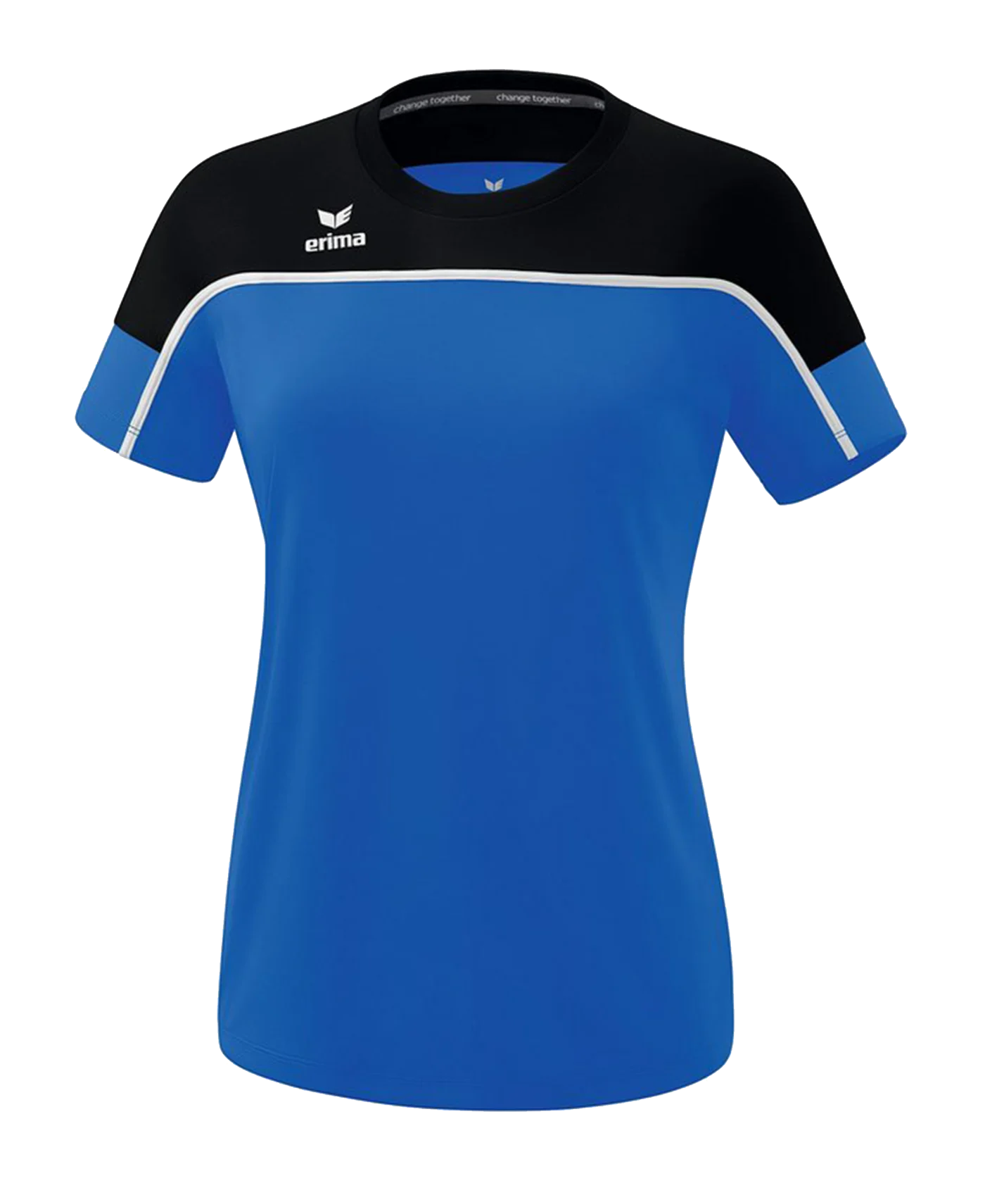 Erima Change by T-Shirt Damen Blau Schwarz