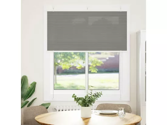 Store plissé anthracite 115x150 cm largeur du tissu 114,4 cm