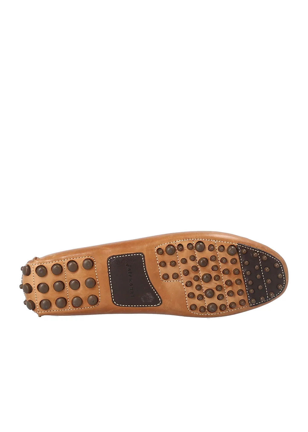 MOCASSIN ROUND DRIVER CUIR GOLD
