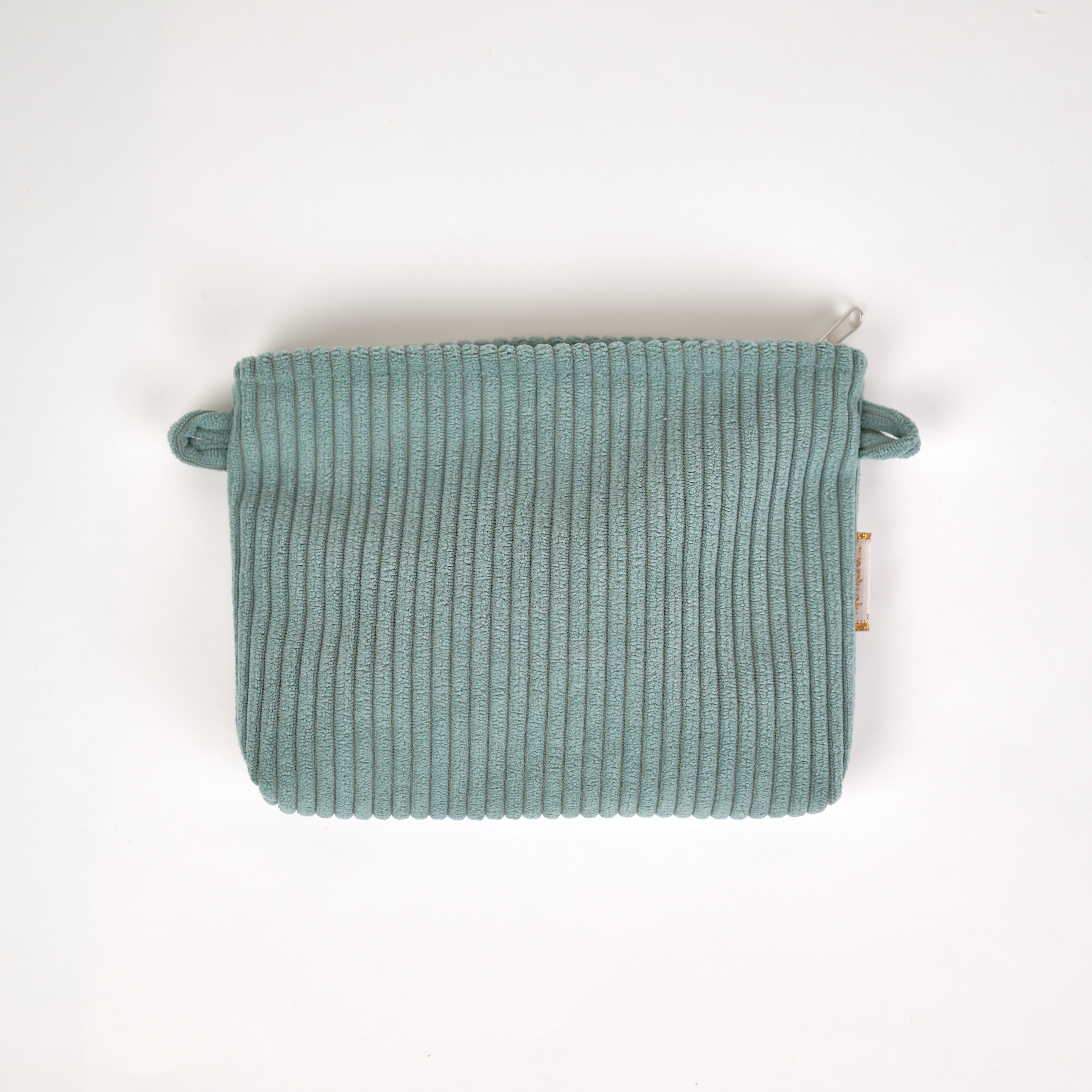 Mini Pochette Tissu Velours Côtelé Lichen