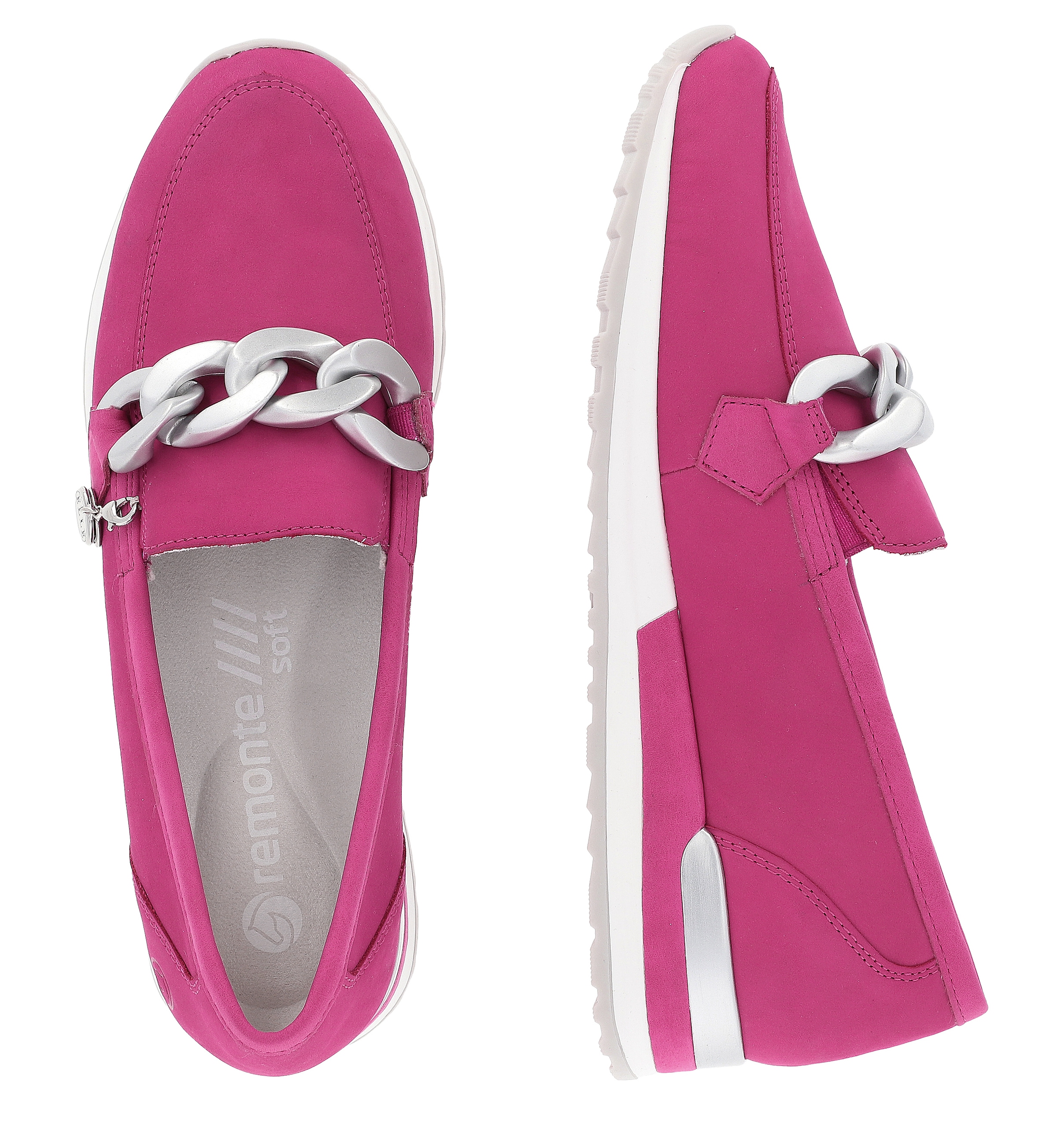 Remonte Slipper »ELLE-Collection«  Loafer, Schlupfschuh mit trendiger Zierkette