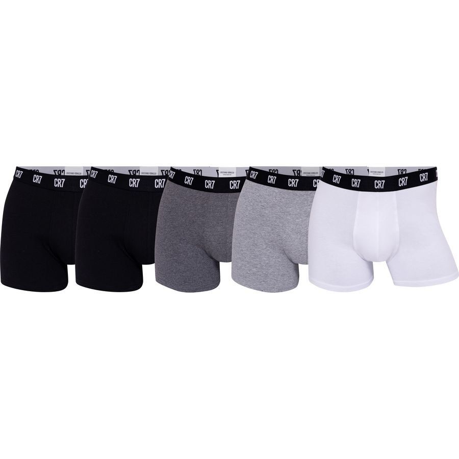 CR7 Boxers 5-Pack - Noir/Gris/Blanc