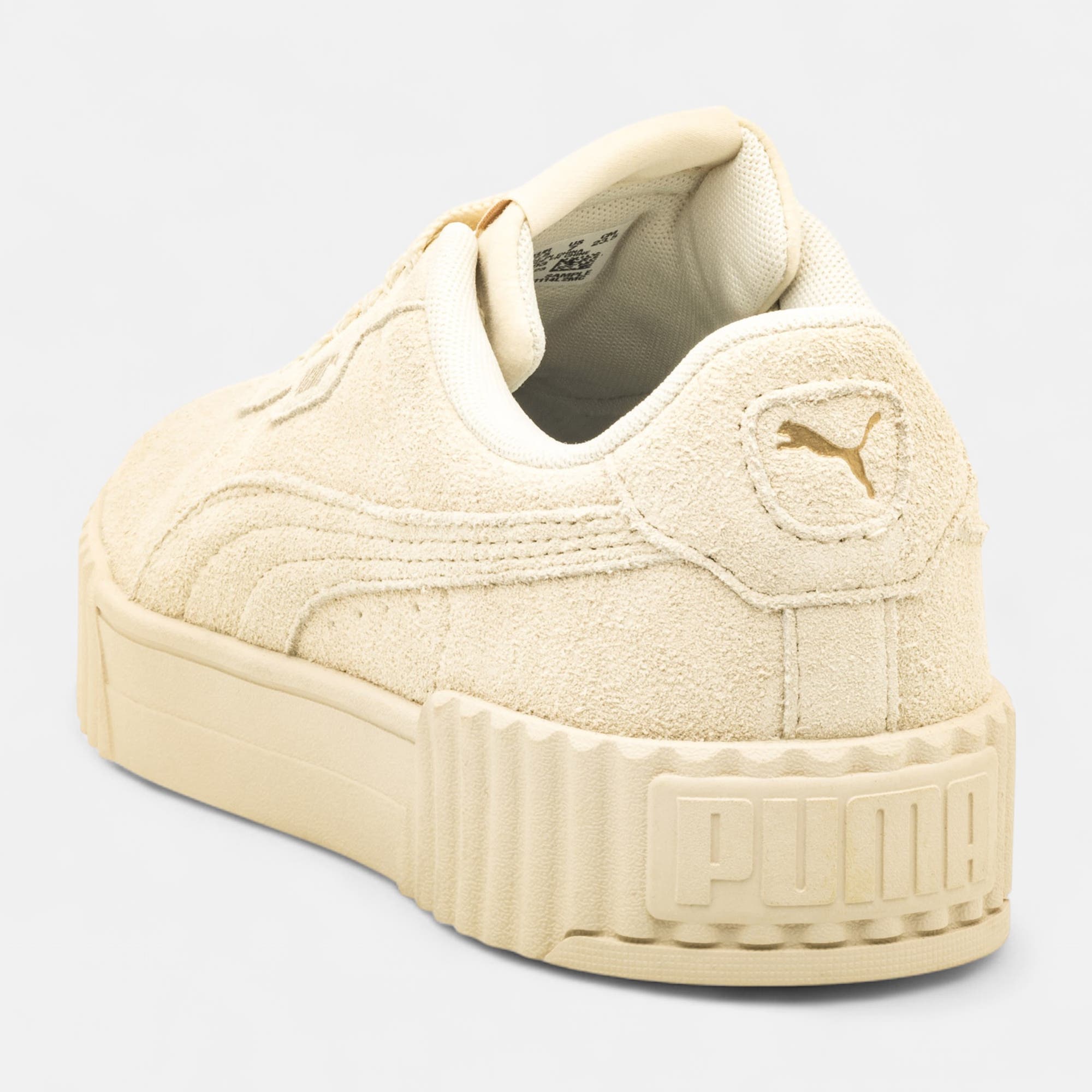 Sneakers Femme en cuir beige