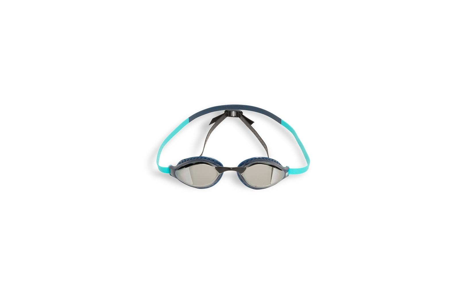 Schwimmbrille Air-Speed Mirror Dunkelblau/TürkisWettkampfschwimmbrille
