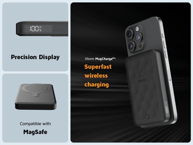 Xtorm FS5W051 Magnetisk trådløs powerbank (midnatssort)