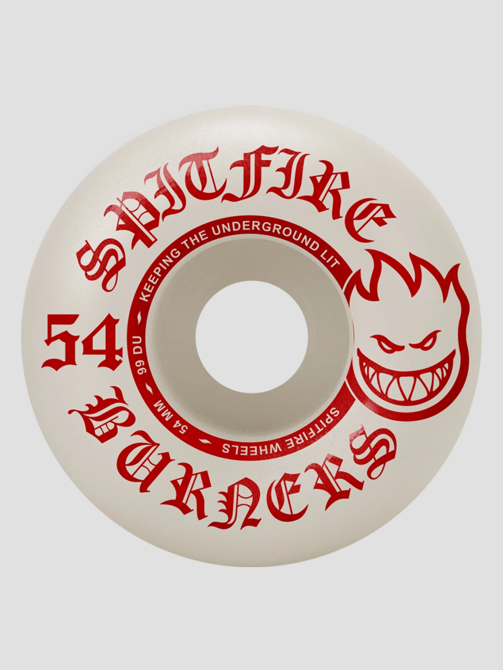 Spitfire 99Du Burner Red 54mm Wheels natural
