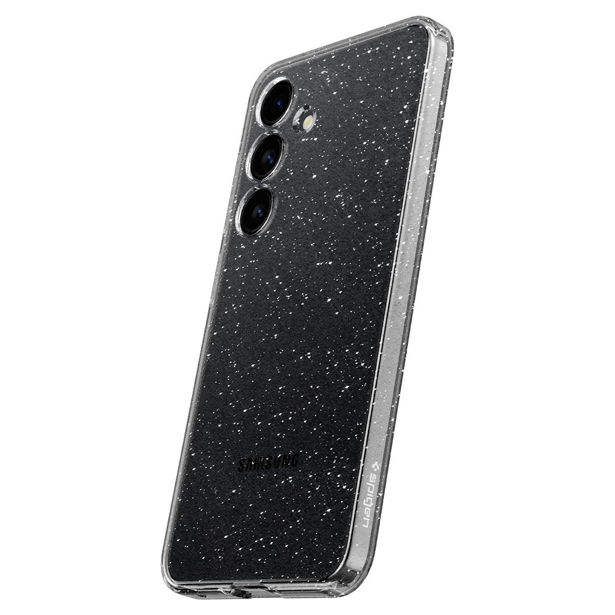 Samsung Galaxy S24  Plus Liquid Crystal Glitter Case Gummi Hülle (ACS07325) - Crystal Quartz (Transparent)