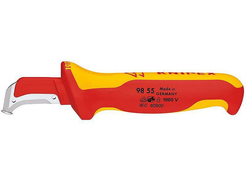 Knipex Abmantelungsmesser 180 mm mit Gleitschutz Kabelmesser
