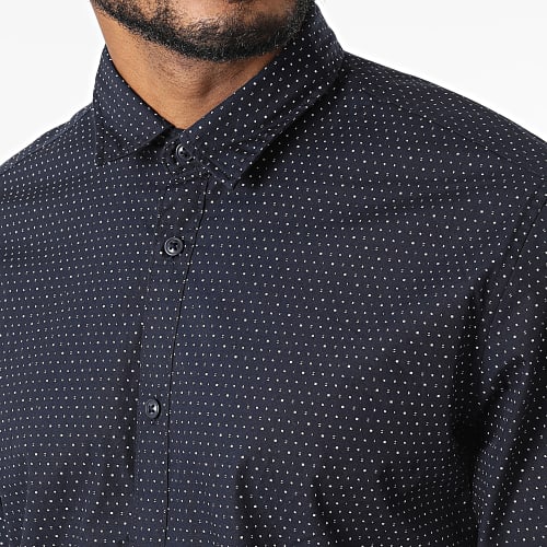 Chemise Manches Longues 992EE2F304 Bleu Marine
