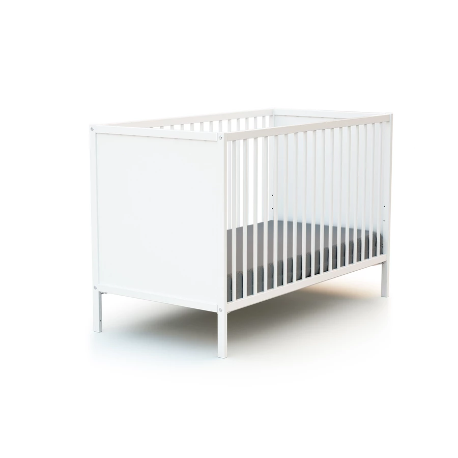 WEBABY Babybett Renard mit Panelen weiß 60 x 120 cm