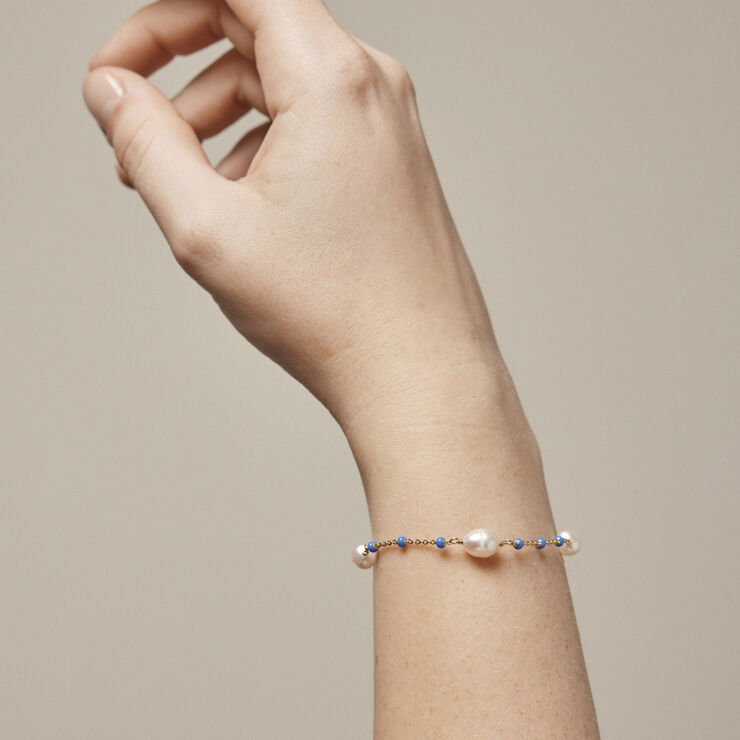 ENAMEL Copenhagen Bracelet, Lola Perlita Cornflower