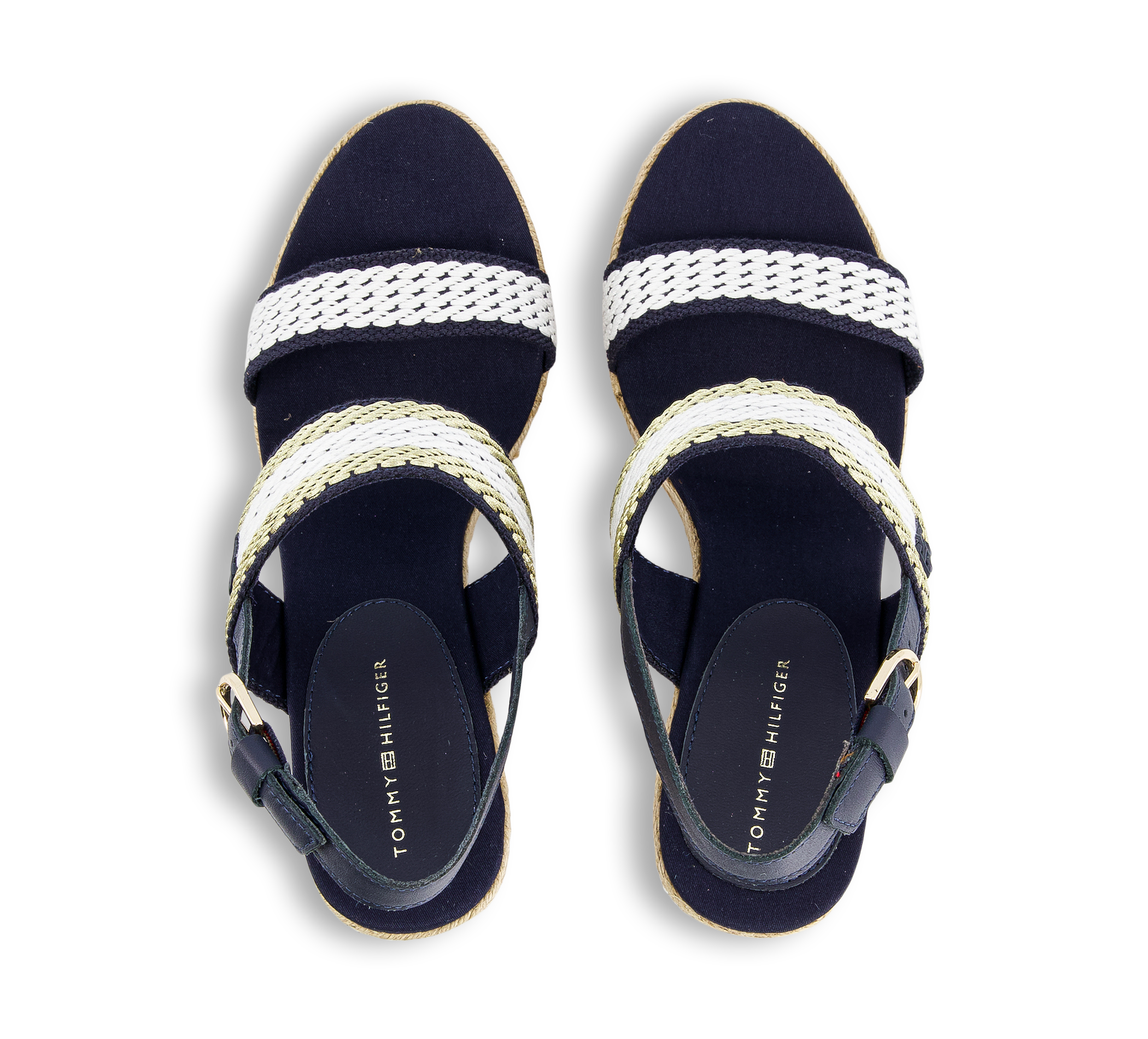 Tommy Hilfiger Golden Webbing Wedge - Keilsandaletten