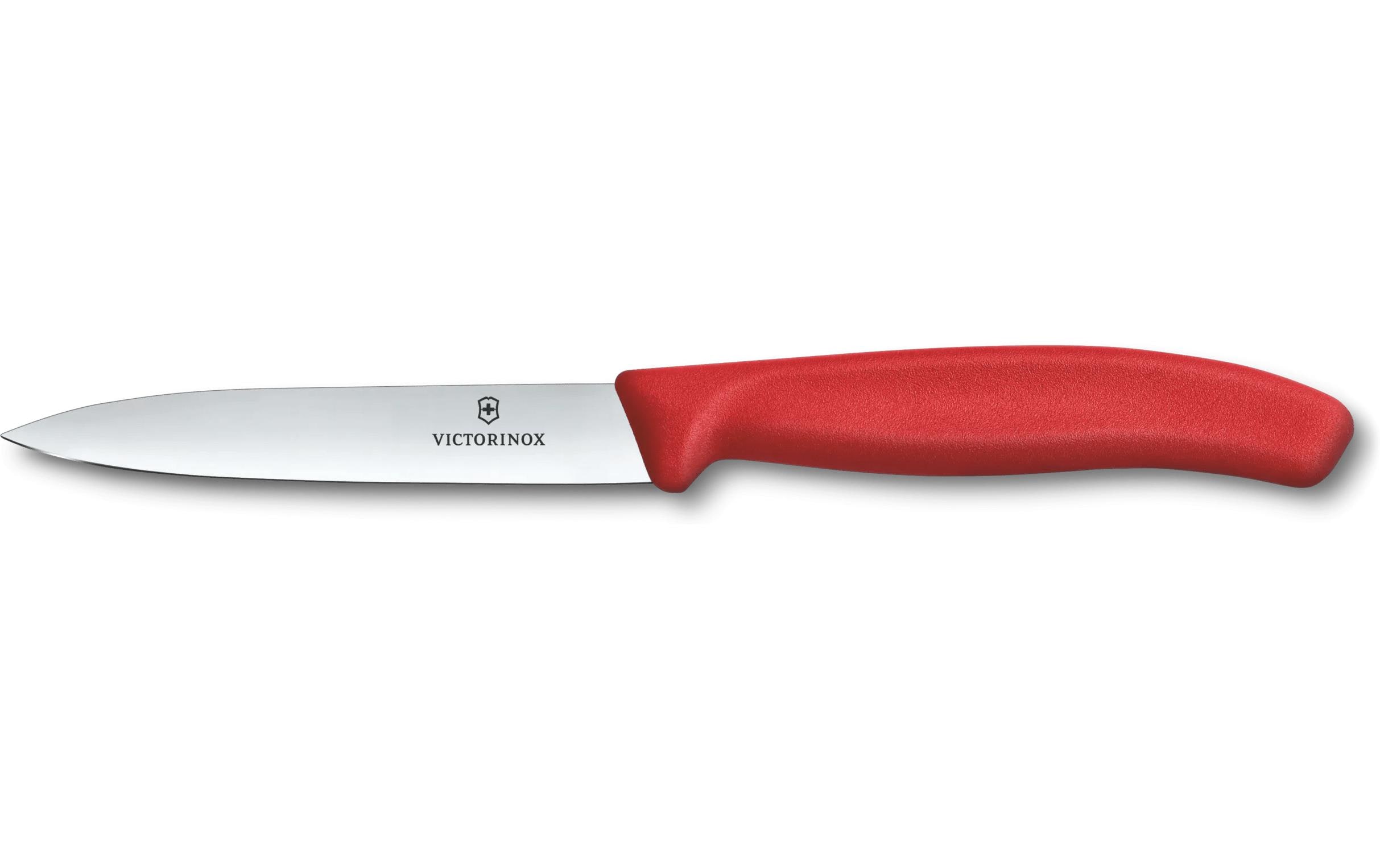 Gemüsemesser Swiss Classic, 10 cm, RotPraktisches Gemüsemesser mit gerader Spitze