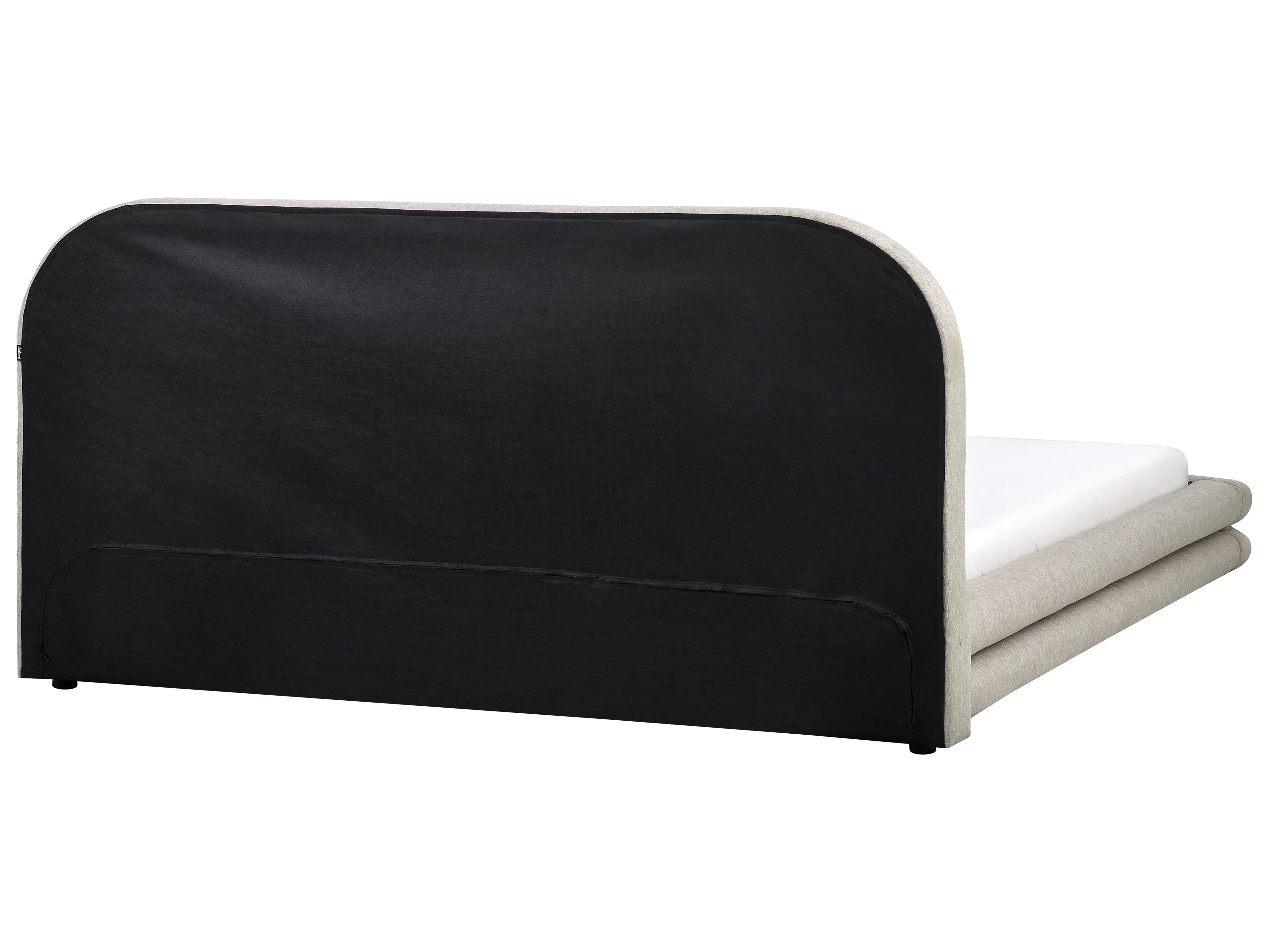 Bed Kunstlinnen LAVARDENS 180 x 200 cm Taupe