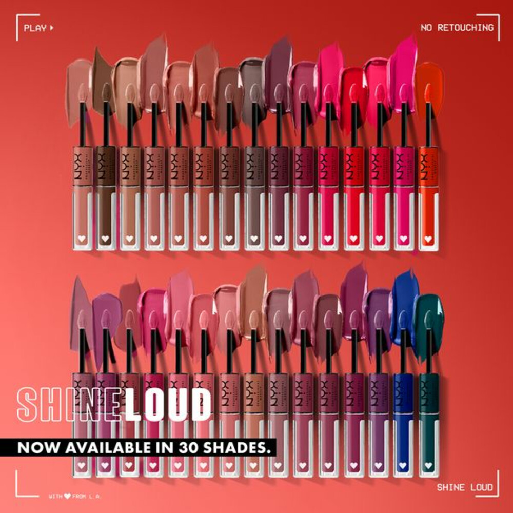 NYX Shine Loud High Shine Liquid Lipstick Never Basic1 stuk