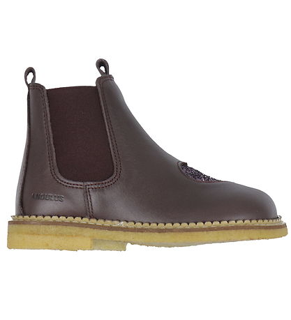 Angulus Stiefel - Chelsea - Aubergine/Tisch