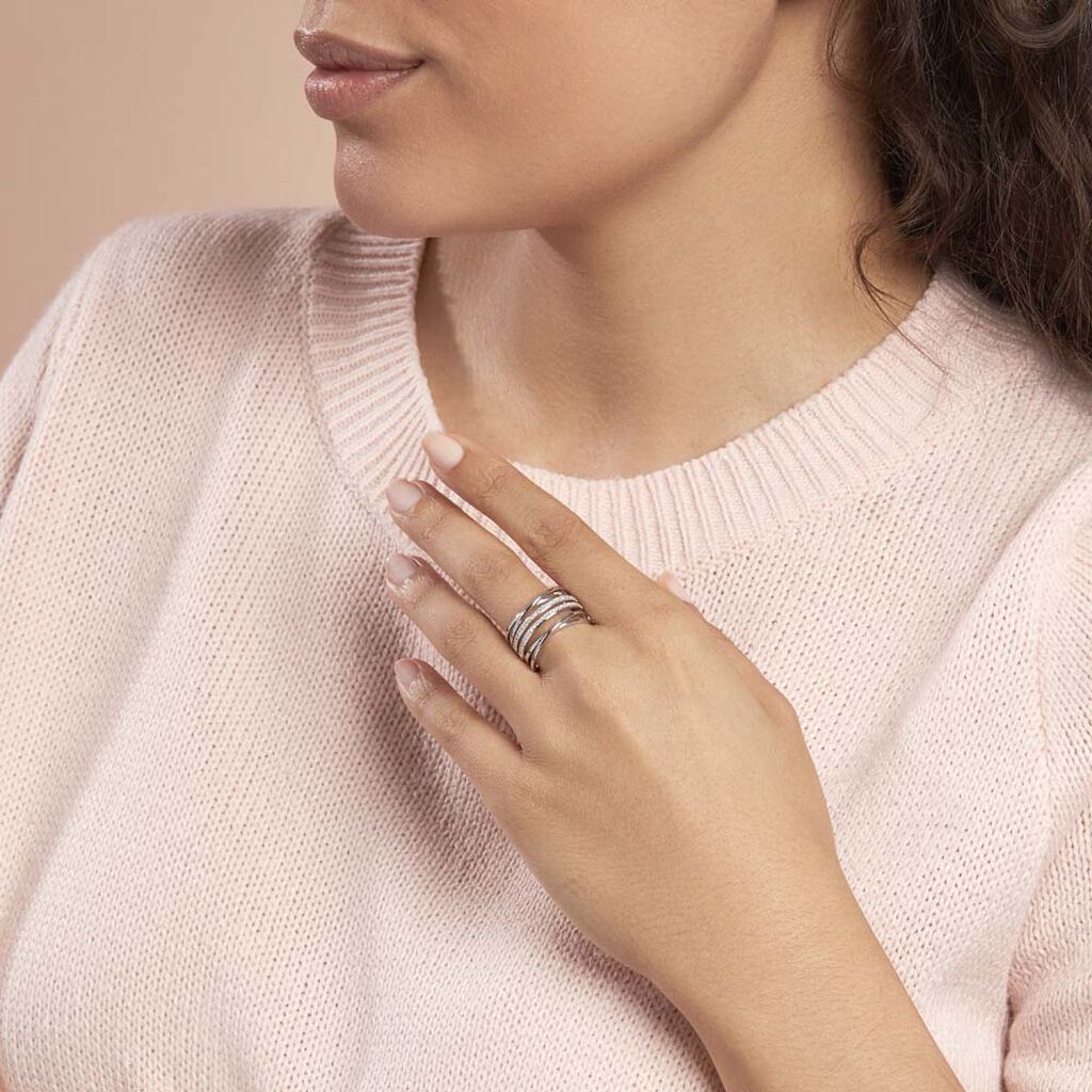 Bague Giseleae Or Blanc Diamant