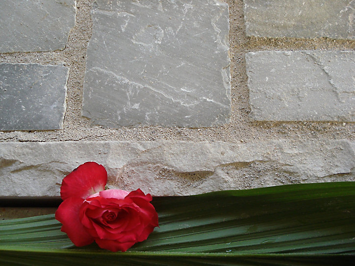 Bordure Kandla gris 100 x 25 x 6 cm