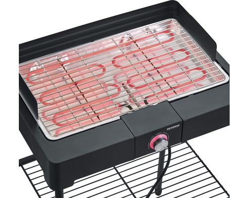Severin 2,2 kW elektrische grill, zwart, inclusief vetopvangbak, grillrooster en stroomkabel