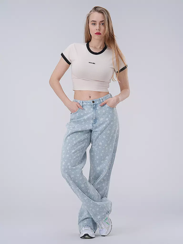 KARL KANI Jeans Straight Fit hellblau