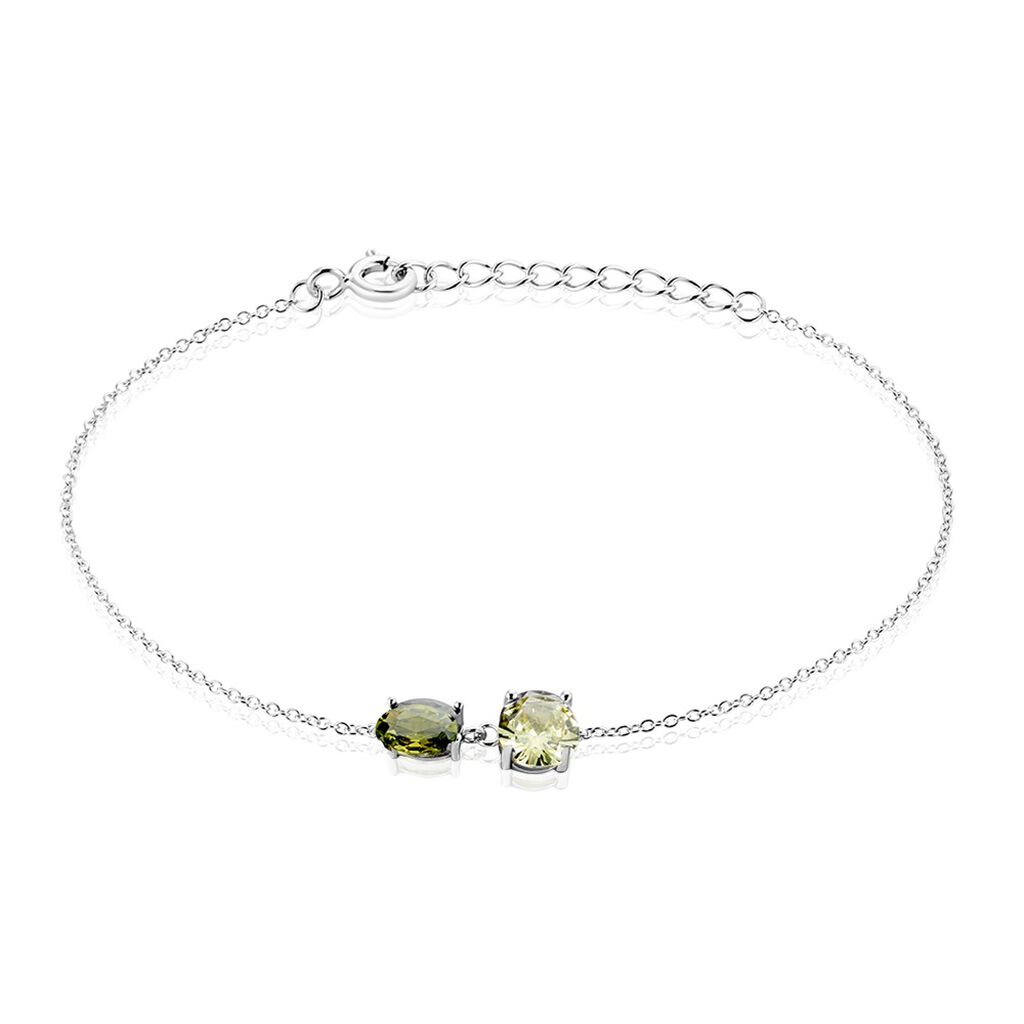 Bracelet Argent Blanc Brenna Oxydes De Zirconium
