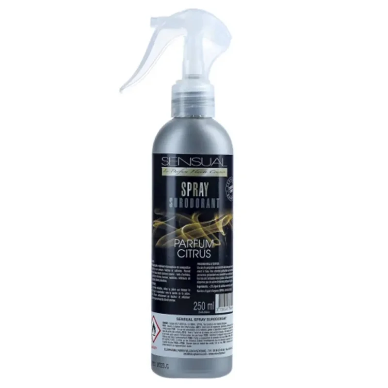 SENSUAL - Spray désodorisant - Parfum citron - x12
