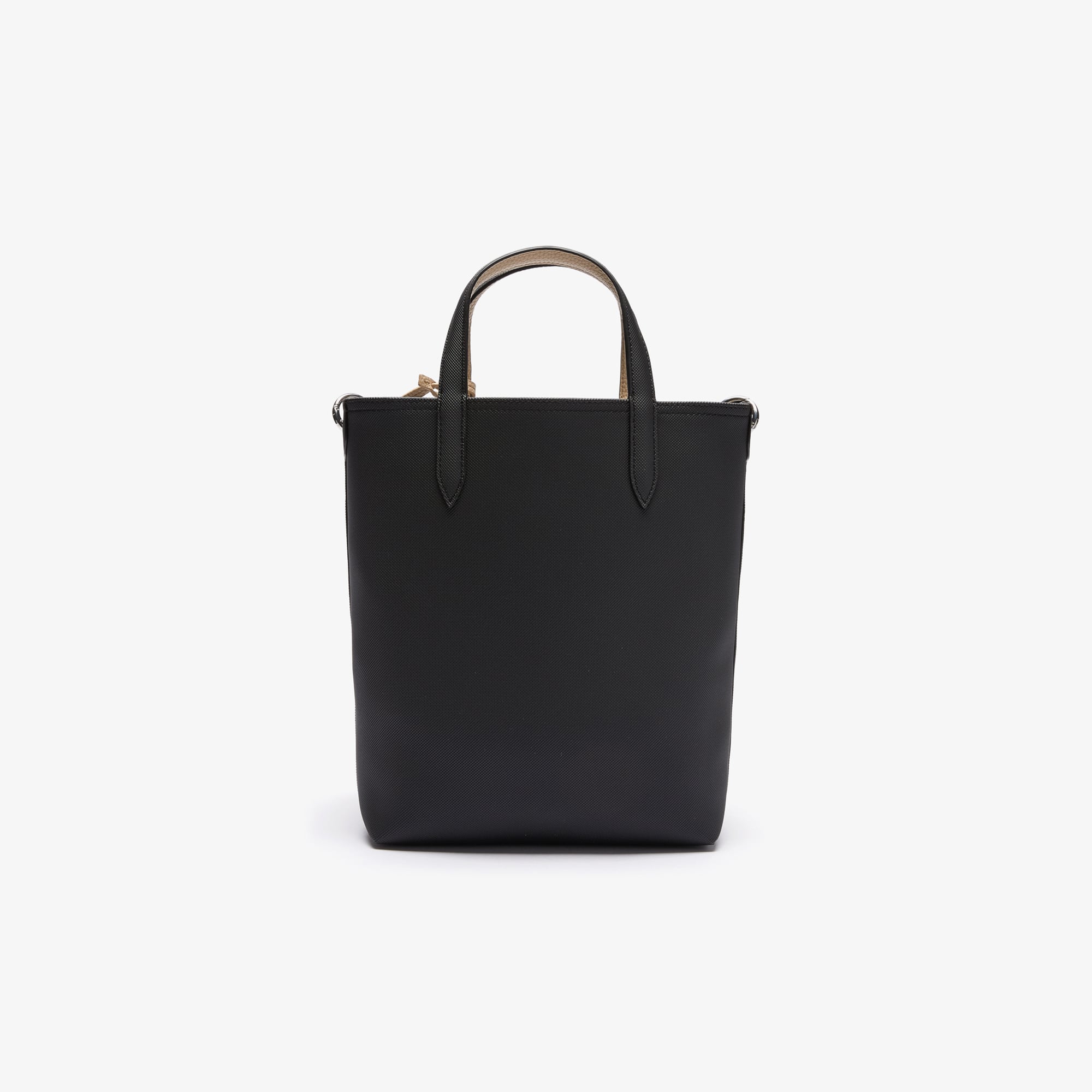 Sac cabas réversible Anna en toile enduite Sacs à main & Cabas - Noir - Lacoste - Femme