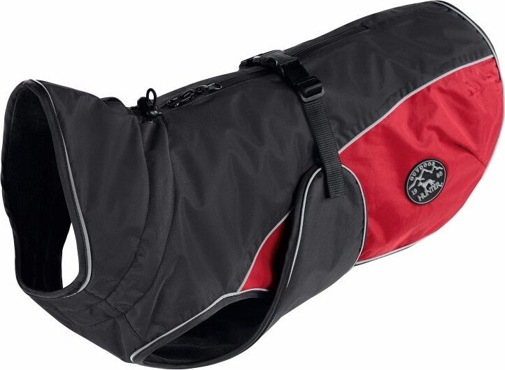 Hunter - Uppsala Hundejakke - Sort Rød - 40 CM
