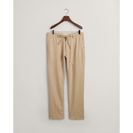 GANT Relaxed Fit Hørbukser, Dry Sand, XXL