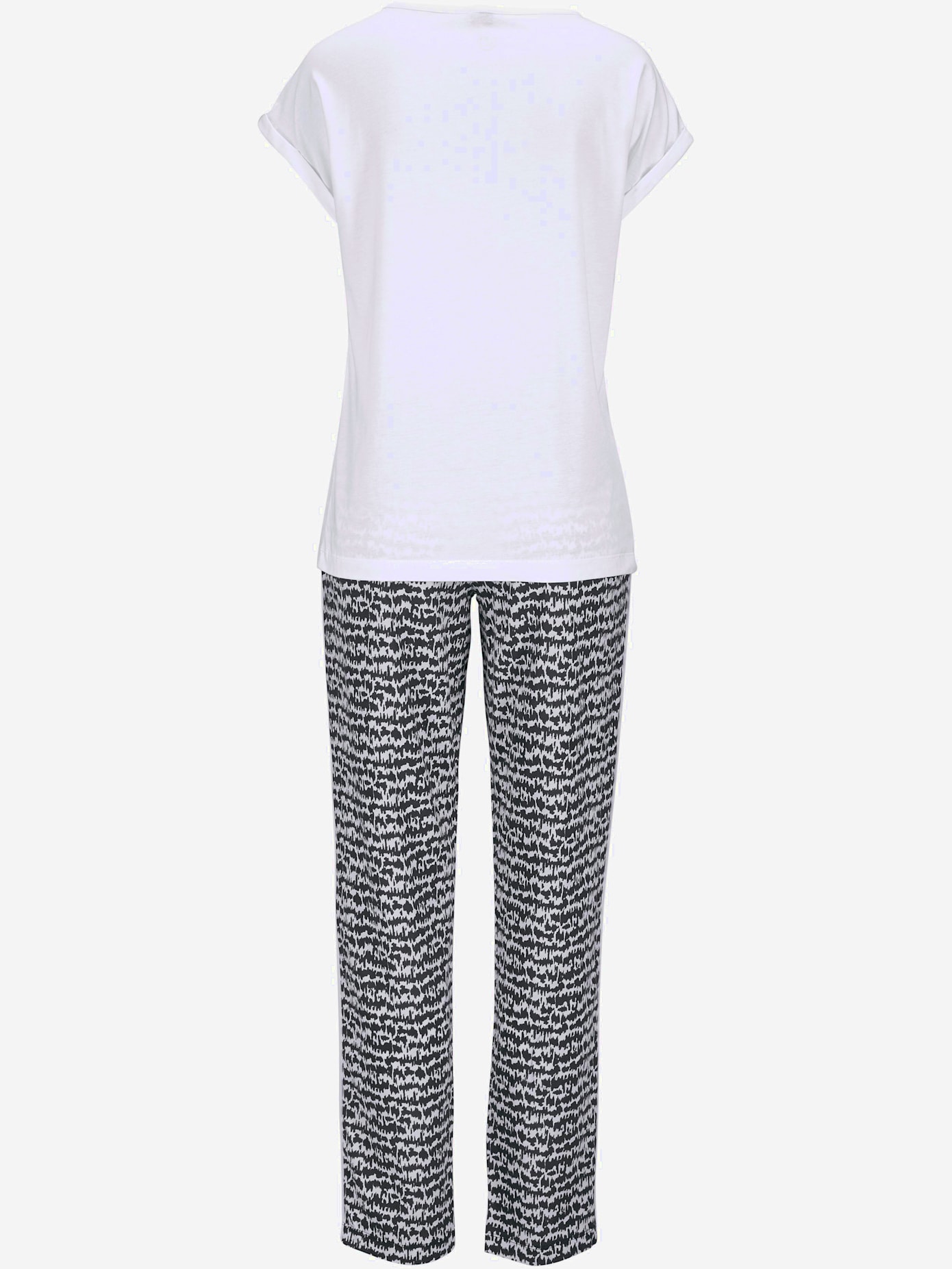 Pyjama inscription imprimée avec application