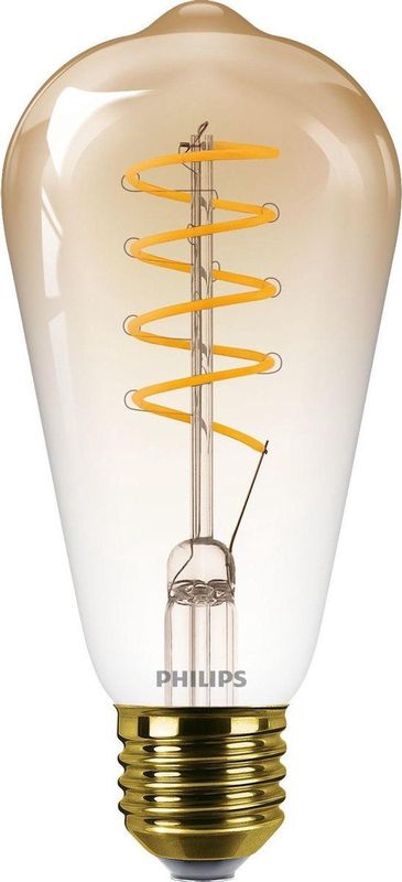 Philips - LED Peerlamp - Flame - E27 - 4,5W - Dimbaar