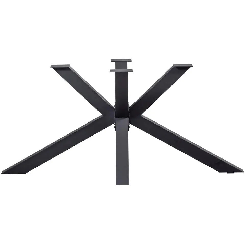 WOOOD Tablo Kruispoot - Metaal - Zwart - 72x159x77