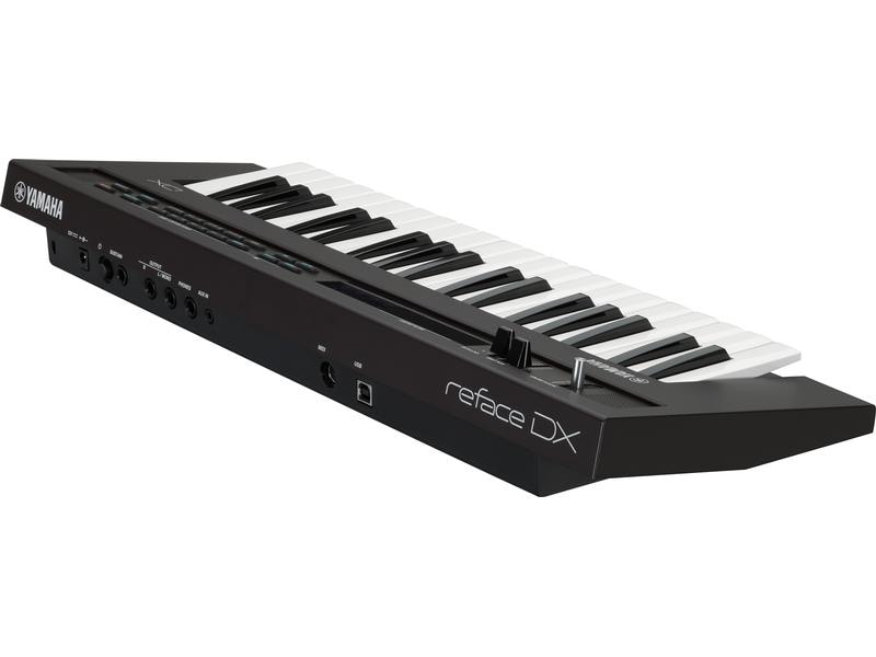 Yamaha Synthesizer Reface DX Portables Keyboard mit Mini-Tastatur, integrierten Lautsprechern und professionellen Anschlüssen