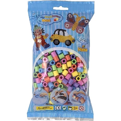 Hama maxi perler 500 stk. - pastel